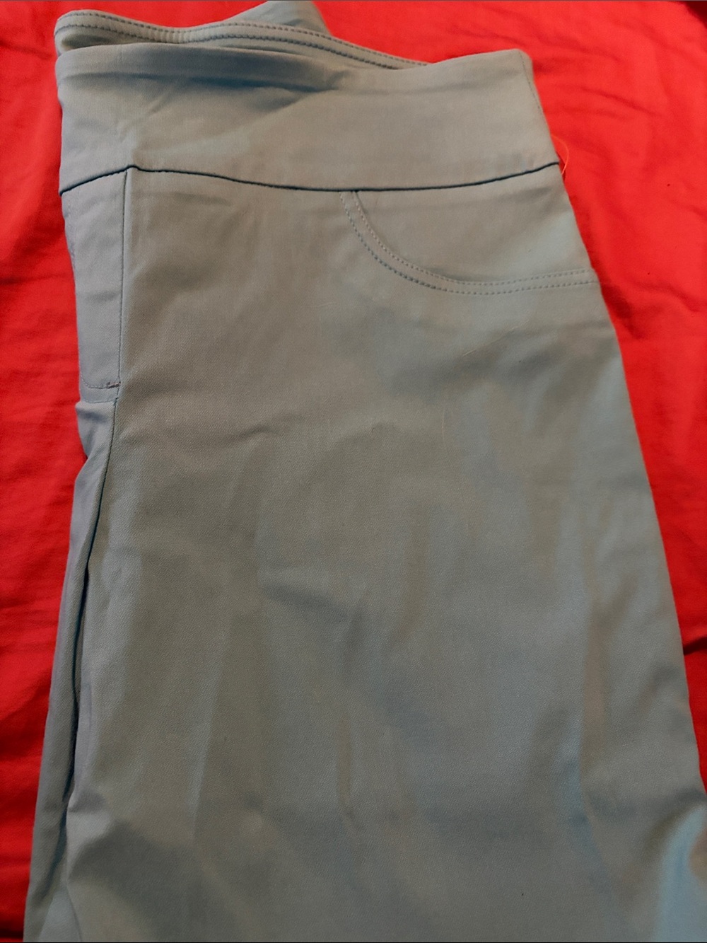 Ruby Rd. Pale Blue Capri Pants - Picture 2 of 2